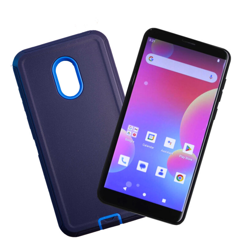 G-Mee Connect Pro with A Dark Blue Shockproof Case | Safer Smartphone | 4GB RAM, 64GB Storage, 5.72" Android Phone | No Cameras | with G-mee Co-Pilot Parental Control
